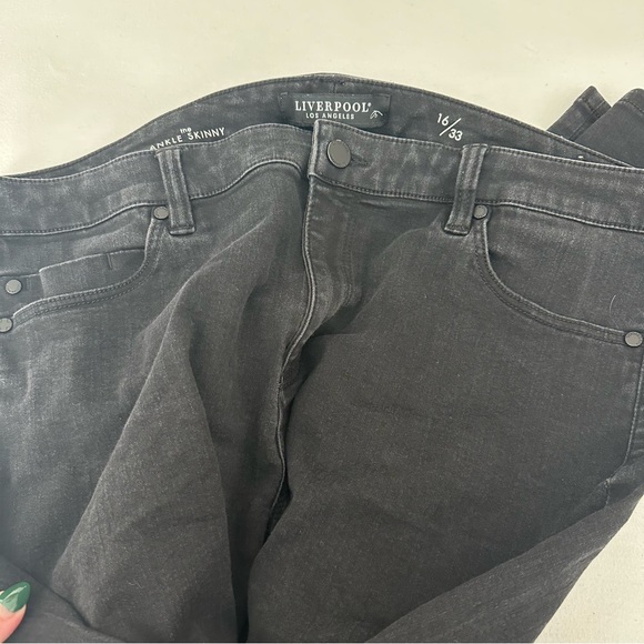Liverpool Los Angeles Black Ankle Skinny Jeans - Picture 5 of 5